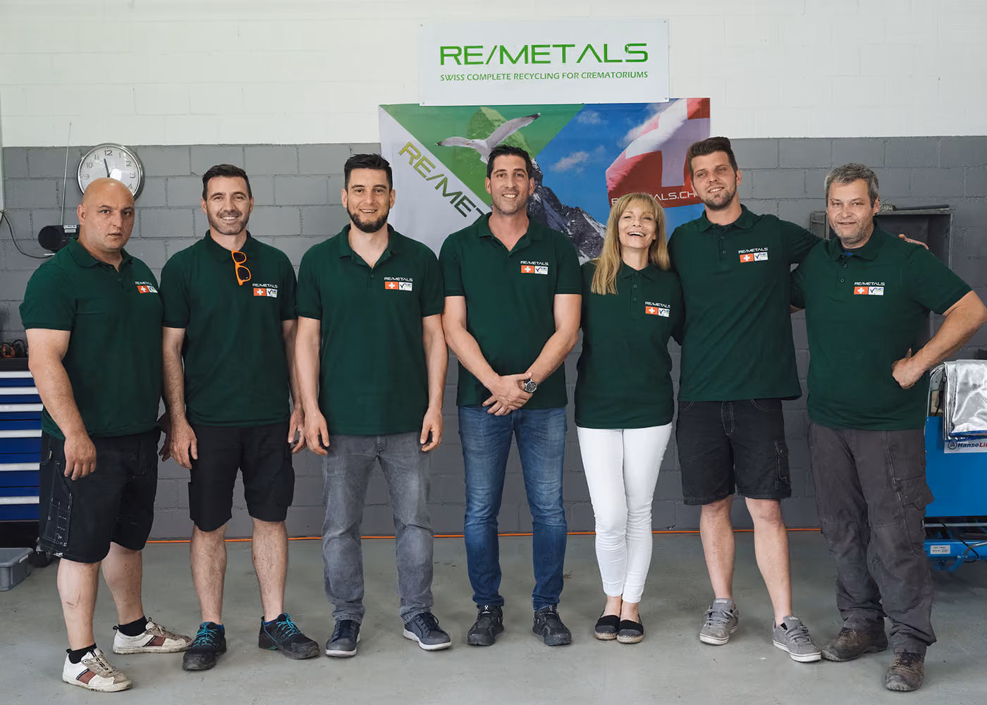 Das Team von RE/METALS im Werk Dietikon